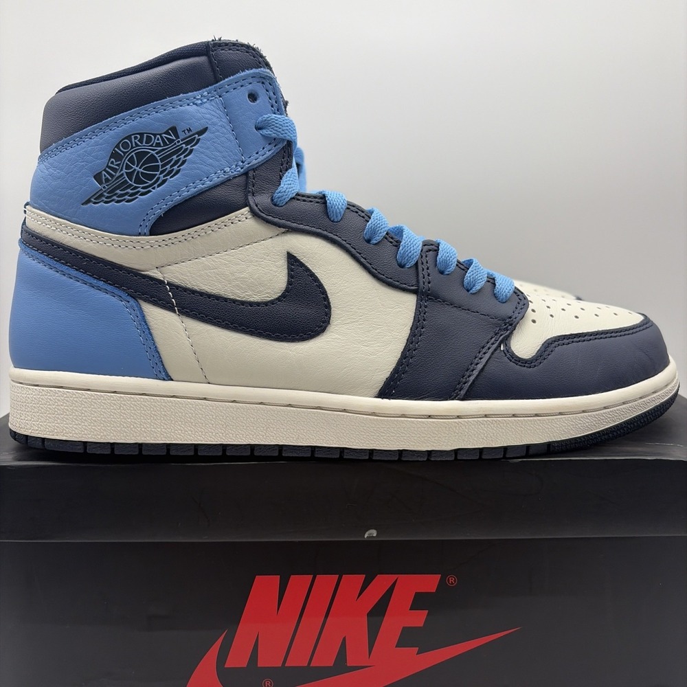 Size 9.5 - Jordan 1 Retro OG High Obsidian UNC 2019 (555088-140)
